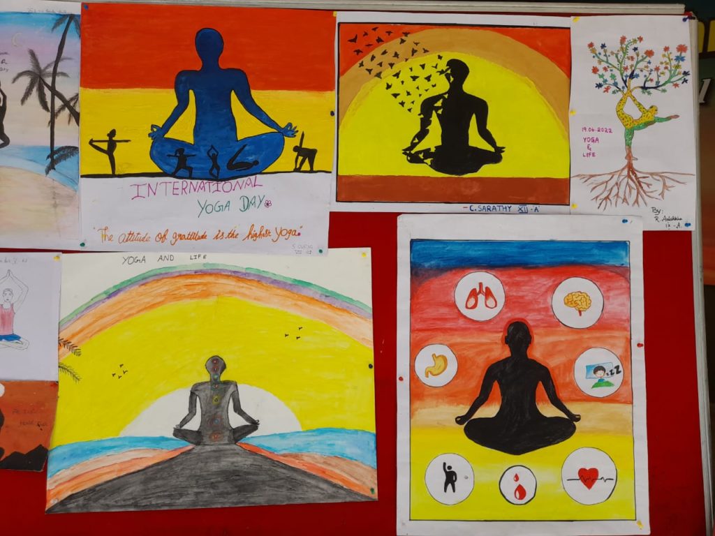 How to Draw Yoga Day Poster drawing, International Yoga Day Chart Project |  Yoga day, International yoga day, Poster drawing
